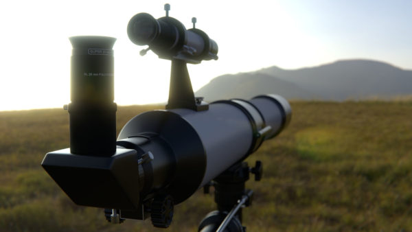 Teleskop zur Landschaftsbeobachtung