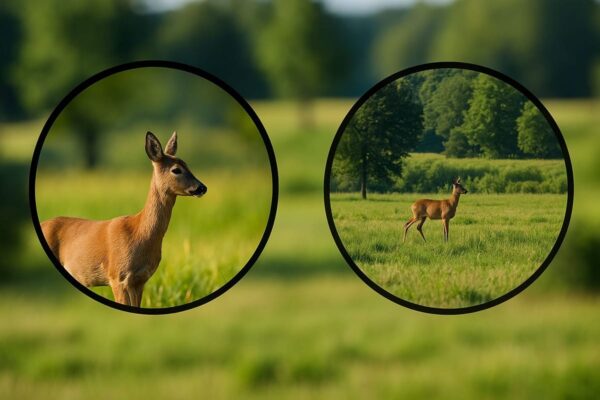 Spektiv vs. Fernglas – Unterschiede bei Sichtfeld und Vergrößerung Vergleich von Vergrößerung und Sichtfeld bei Spektiv und Fernglas